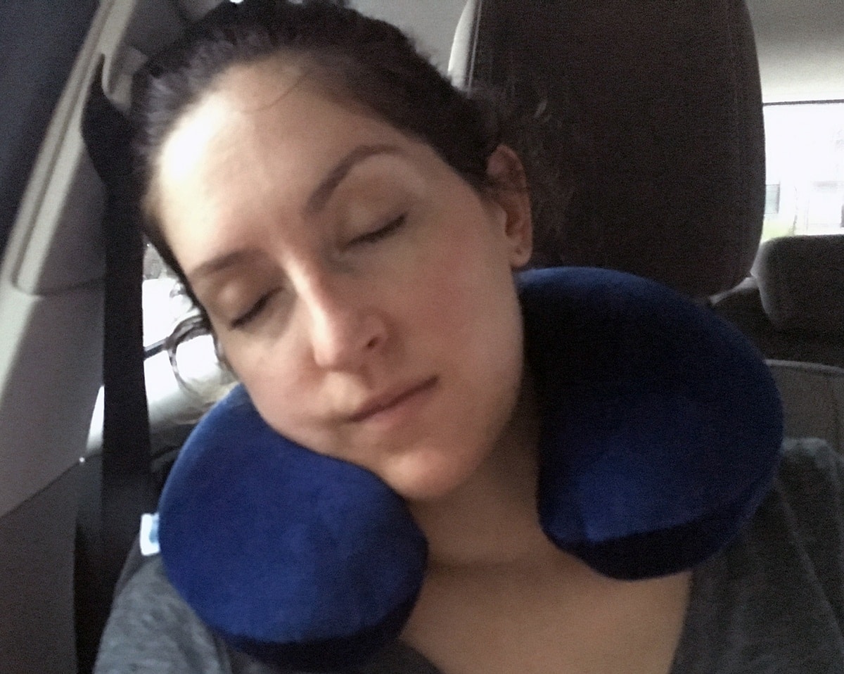  TravelMate Memory Foam Neck Pillow - Adjustable Thickness for  Best Comfort, Dark Blue : Home & Kitchen