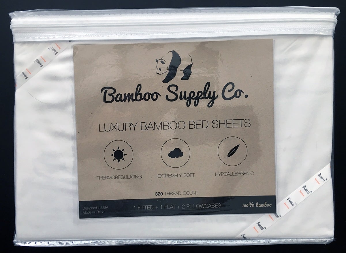 This is my review of Bamboo Supply Co,'s Luxury Bamboo Sheets. The sheets are extremely soft and lightweight and made from 100% rayon from bamboo. They come in three colors and are machine washable and dryer-friendly. They are said to be hypoallergenic and theromregulation and I had no issues with wear but did have some issues with the thermoregulation. I still woke up cold and/or hot at times during the review. They also wrinkle easily but overall very soft luxurious sheets.