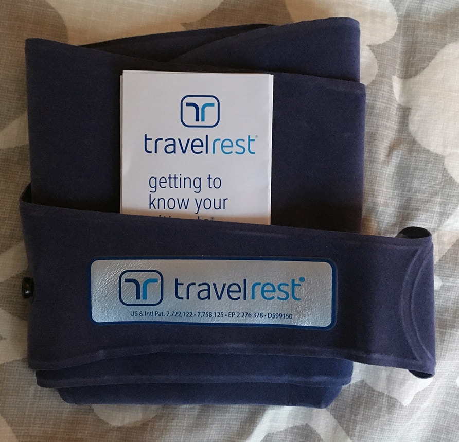 This is my review of the Travelrest Ultimate Inflatable Travel Pillow. Overall I liked the pillow and its unique shape because I liked that the pillow could be tethered to the headrest in a car or a plane and also connected to my seatbelt to keep it stable. I liked that I could lean the whole side of my face agianst the pillow and that I could adjust
