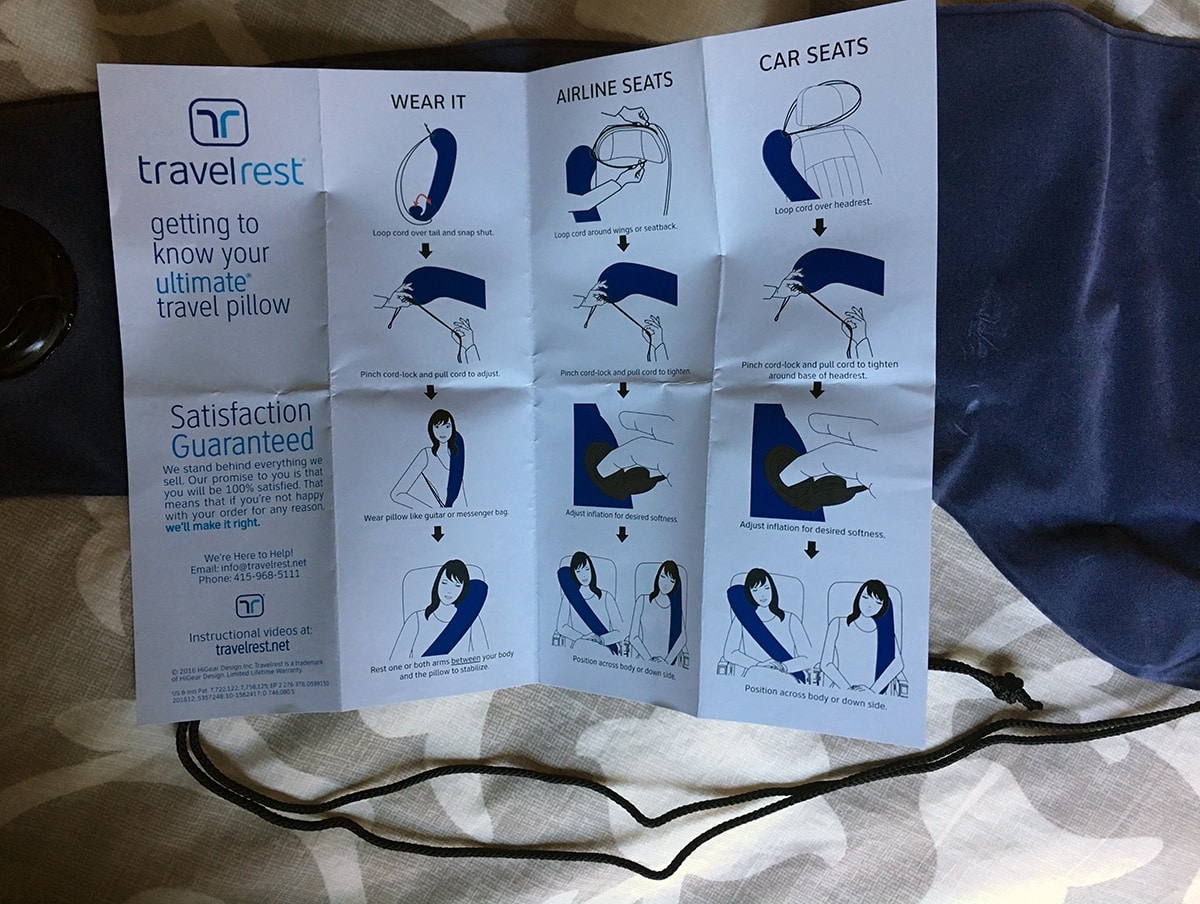 Travelrest Ultimate Inflatable Travel Pillow Review