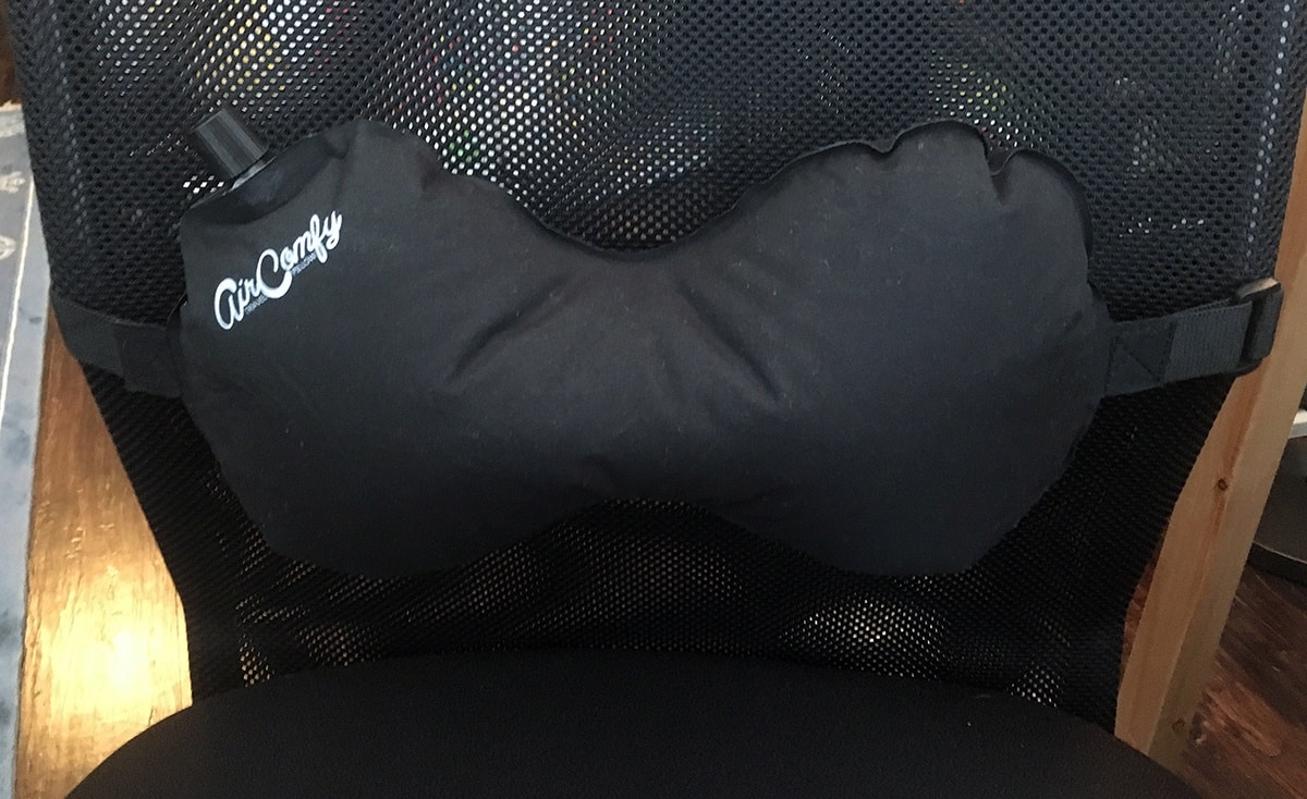 AirComfy Inflatable Neck and Back Lumbar Travel Pillow Review