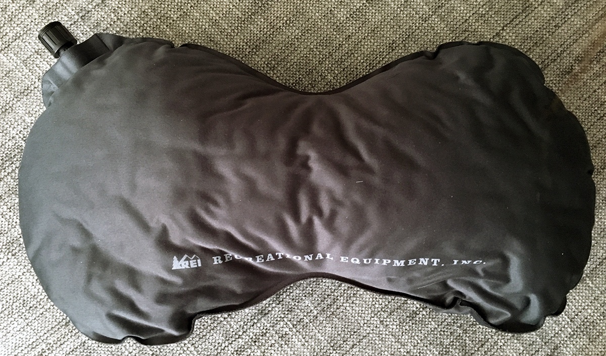 Self inflating travel sales pillow