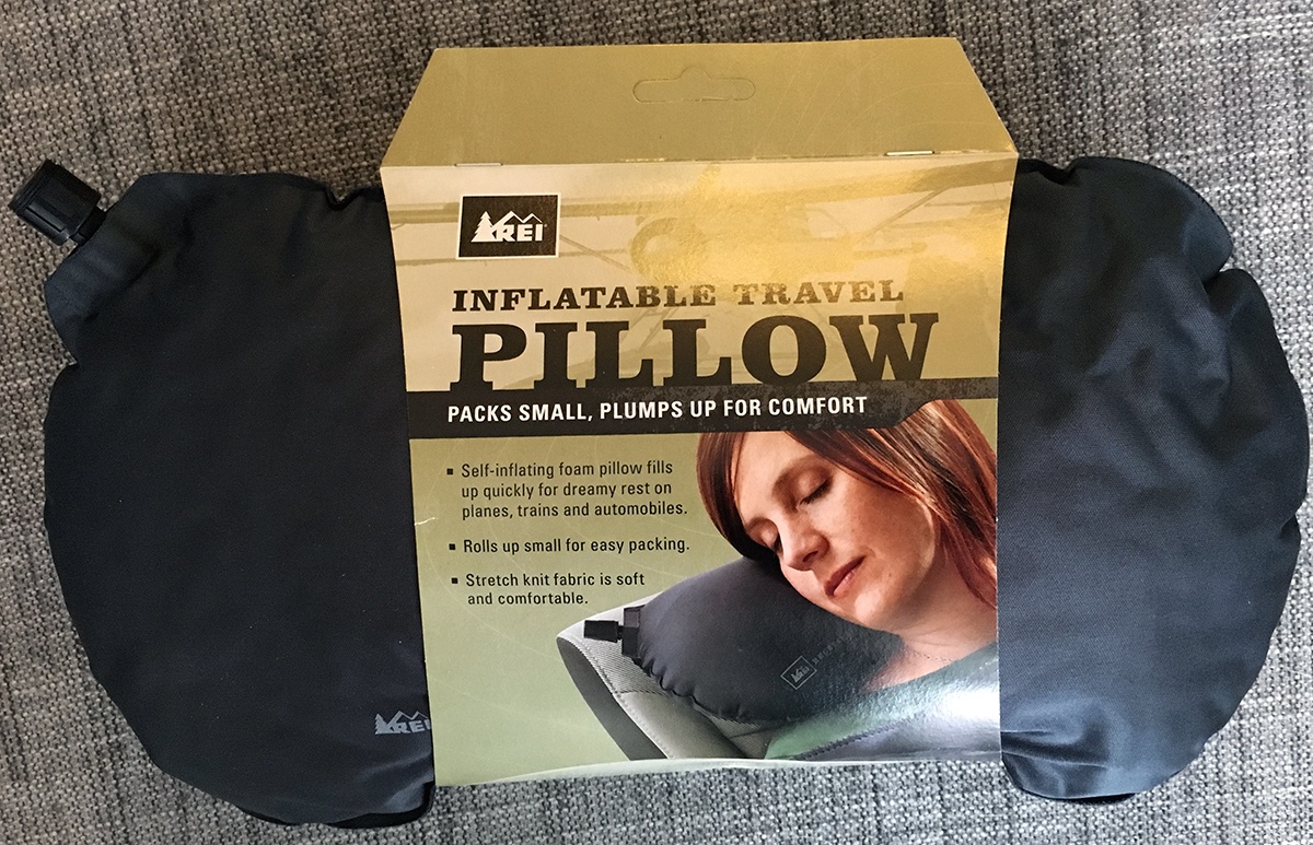 Self inflating hot sale neck pillow