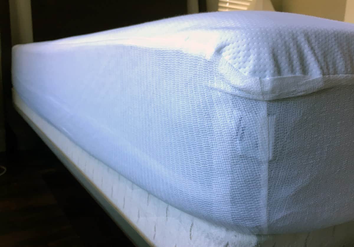 does mattress protector go under sheet
