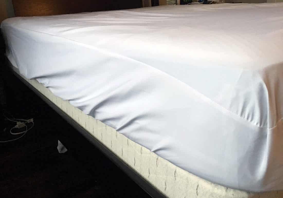 purple mattress cover removal