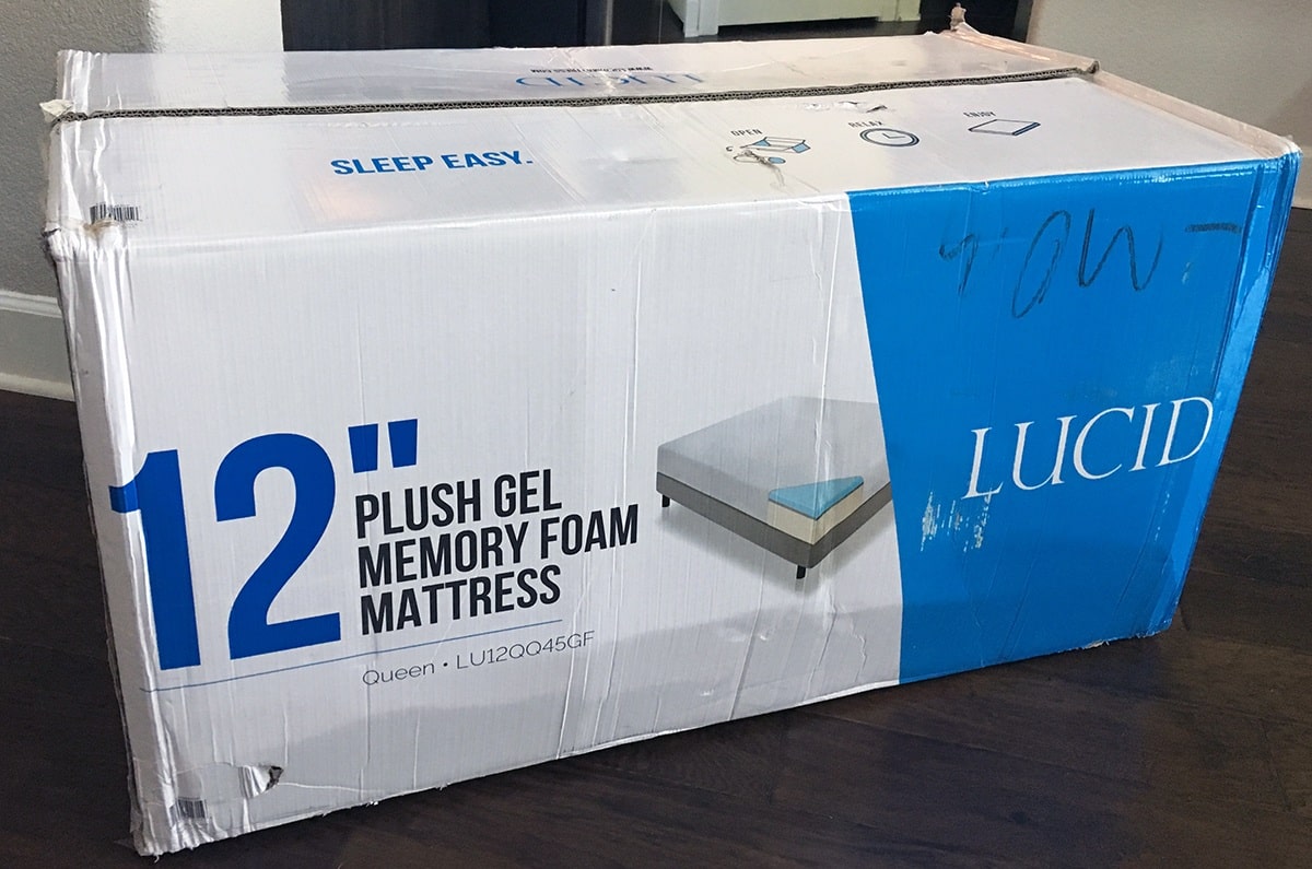 lucid 12 gel memory foam mattress