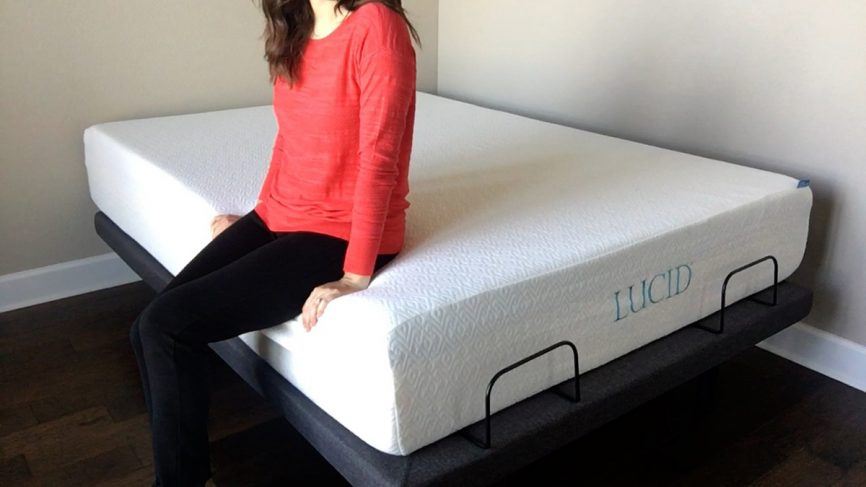 lucid adjustable bed with mattress