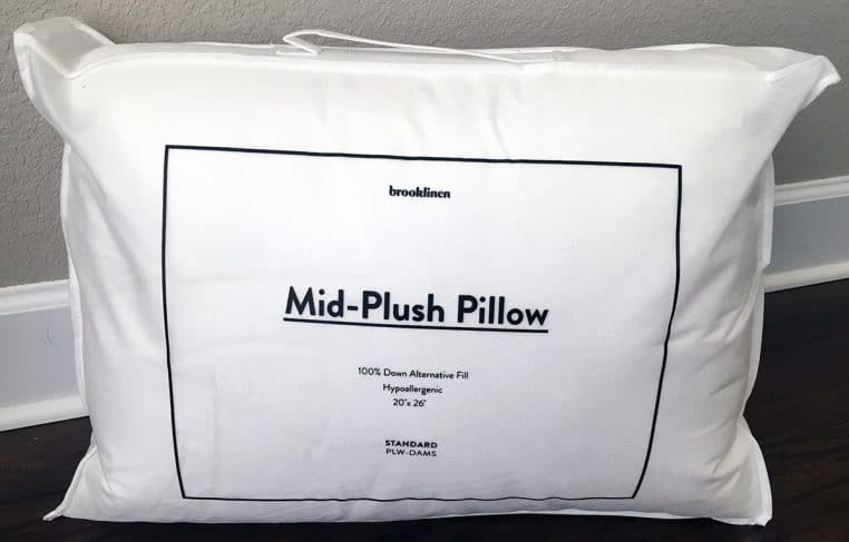 brooklinen mid plush down pillow