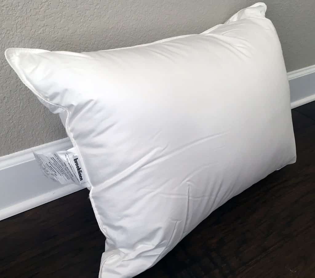 Brooklinen Mid-Plush Down Alternative Pillow Review (2024) - Mattress ...