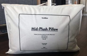 brooklinen mid plush down pillow