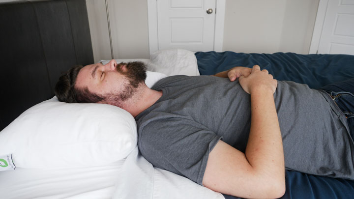 HOW TO SLEEP ON YOUR BACK - BACK SLEEPER PILLOW 