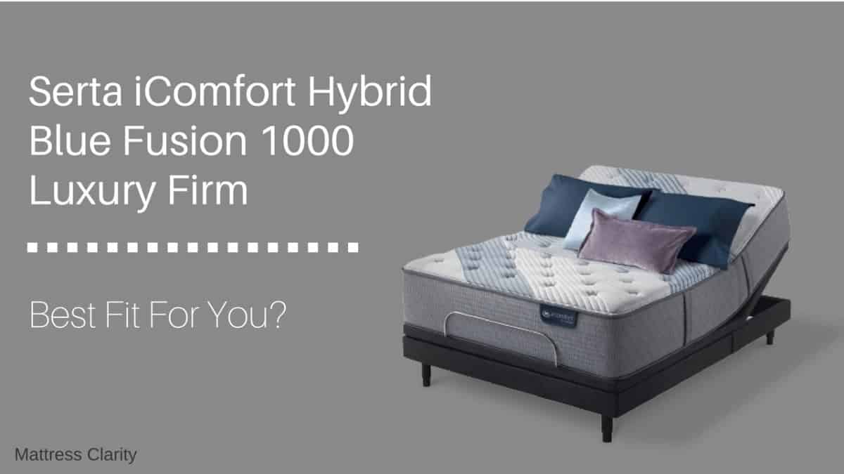 blue fusion 1000 luxury firm mattress set