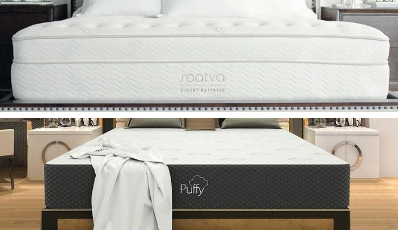 saatva vs puffy lux hybrid mattress