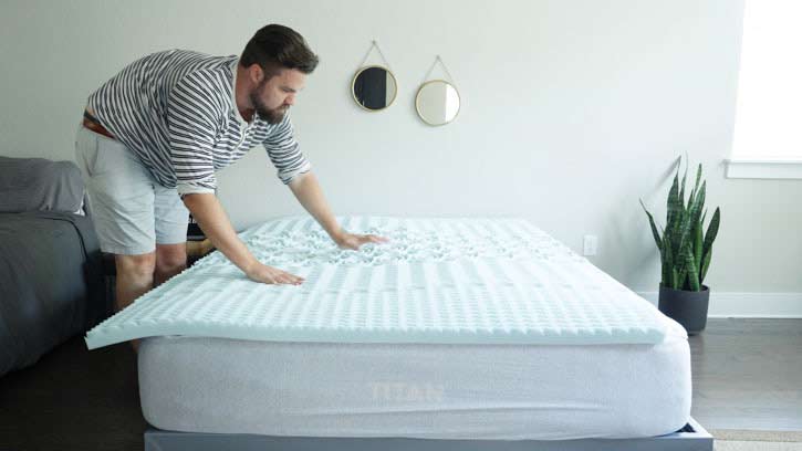 lucid 5 zone mattress topper reviews