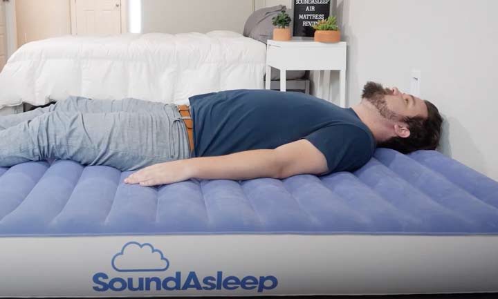 sound asleep raised air mattress
