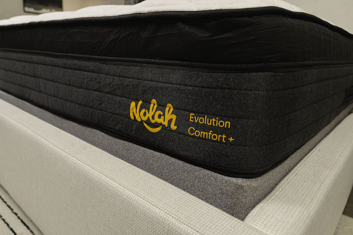the corner of the Nolah Evolution Comfort + mattress