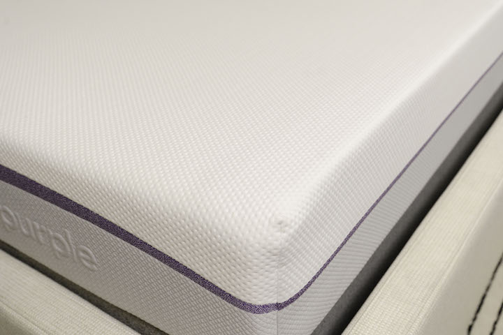 a corner view of the Purple Original mattress