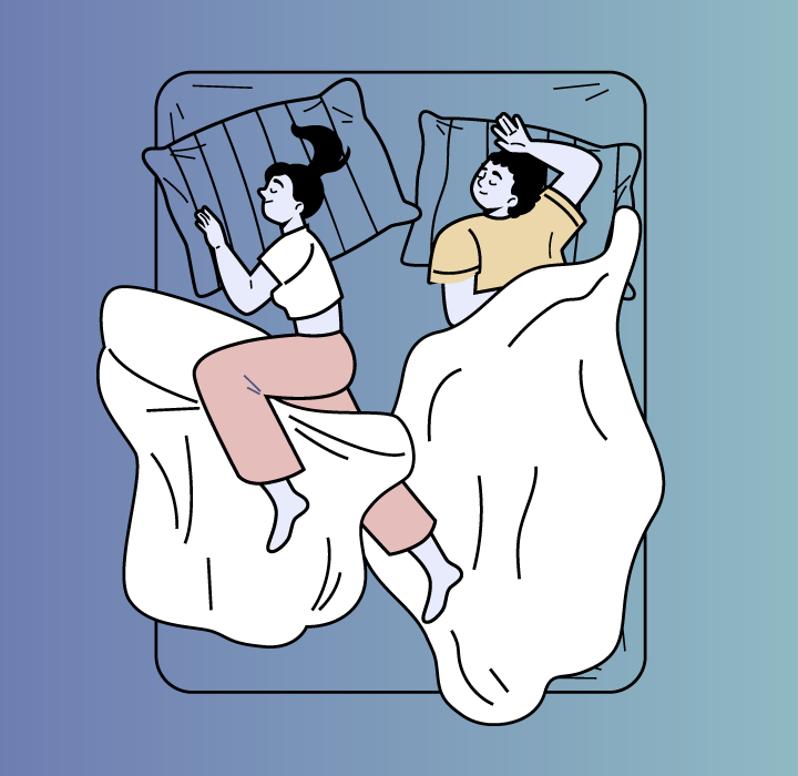 Scandinavian Sleep Method Illustration Illustration 2